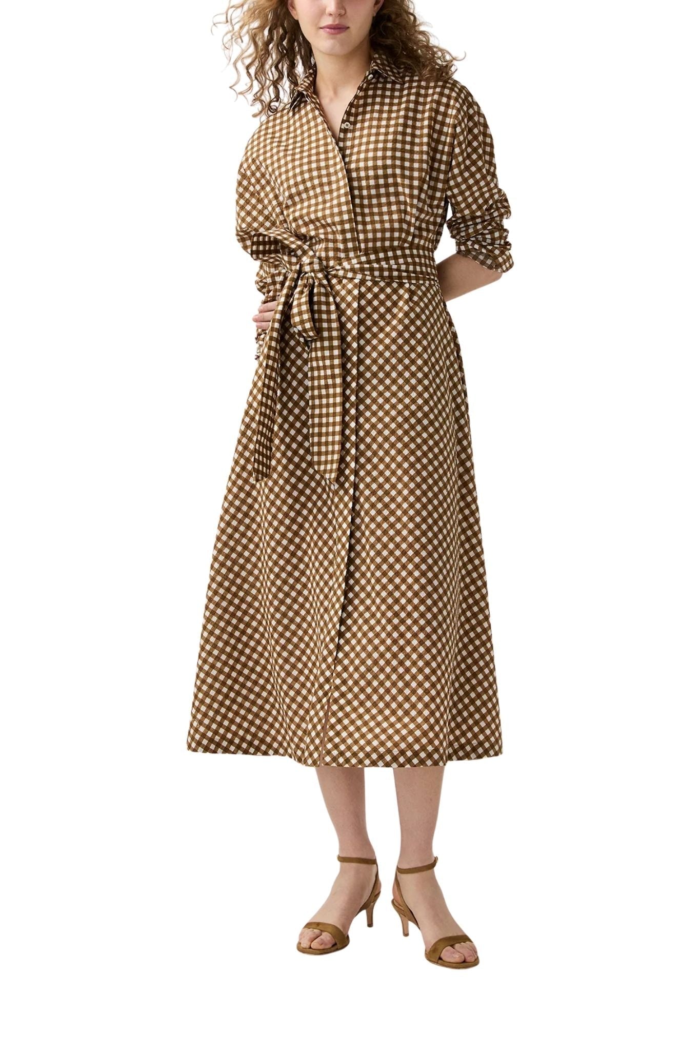 Ann Mashburn Charlie Shirtwaist Dress - Vermillion