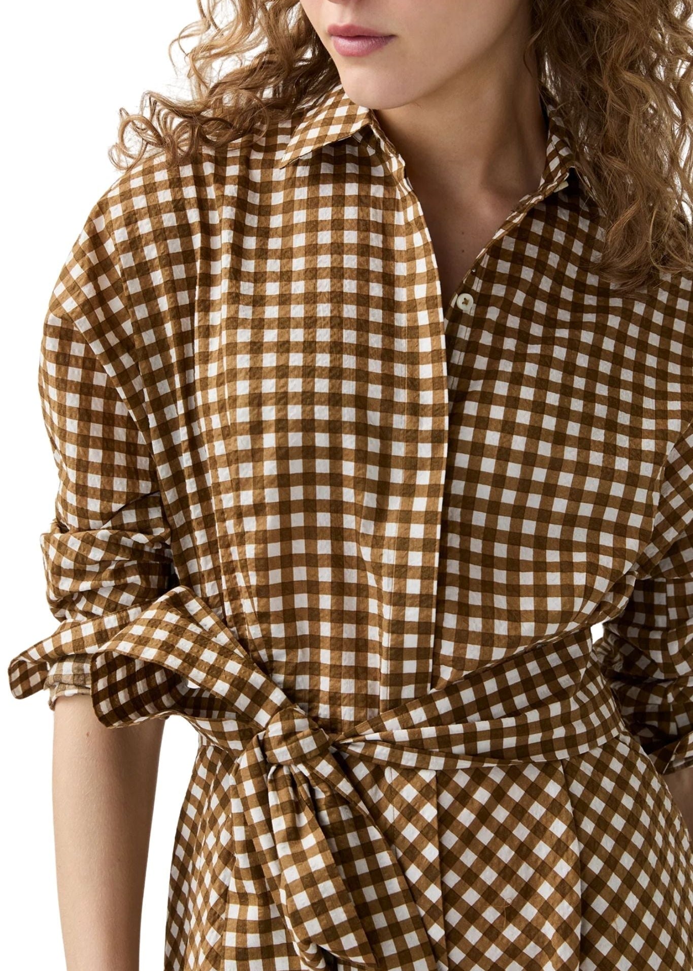Ann Mashburn Charlie Shirtwaist Dress - Vermillion