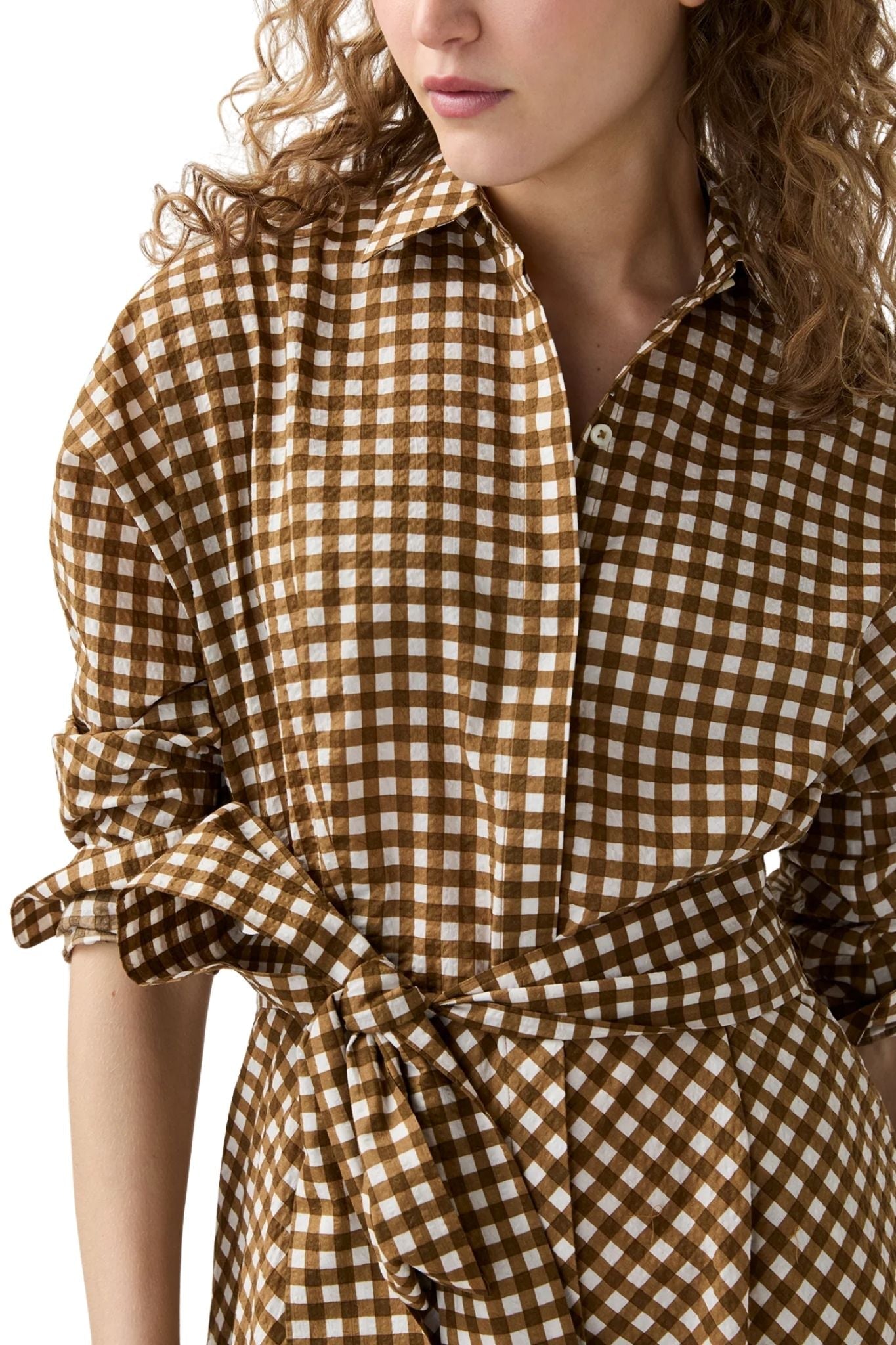 Ann Mashburn Charlie Shirtwaist Dress - Vermillion