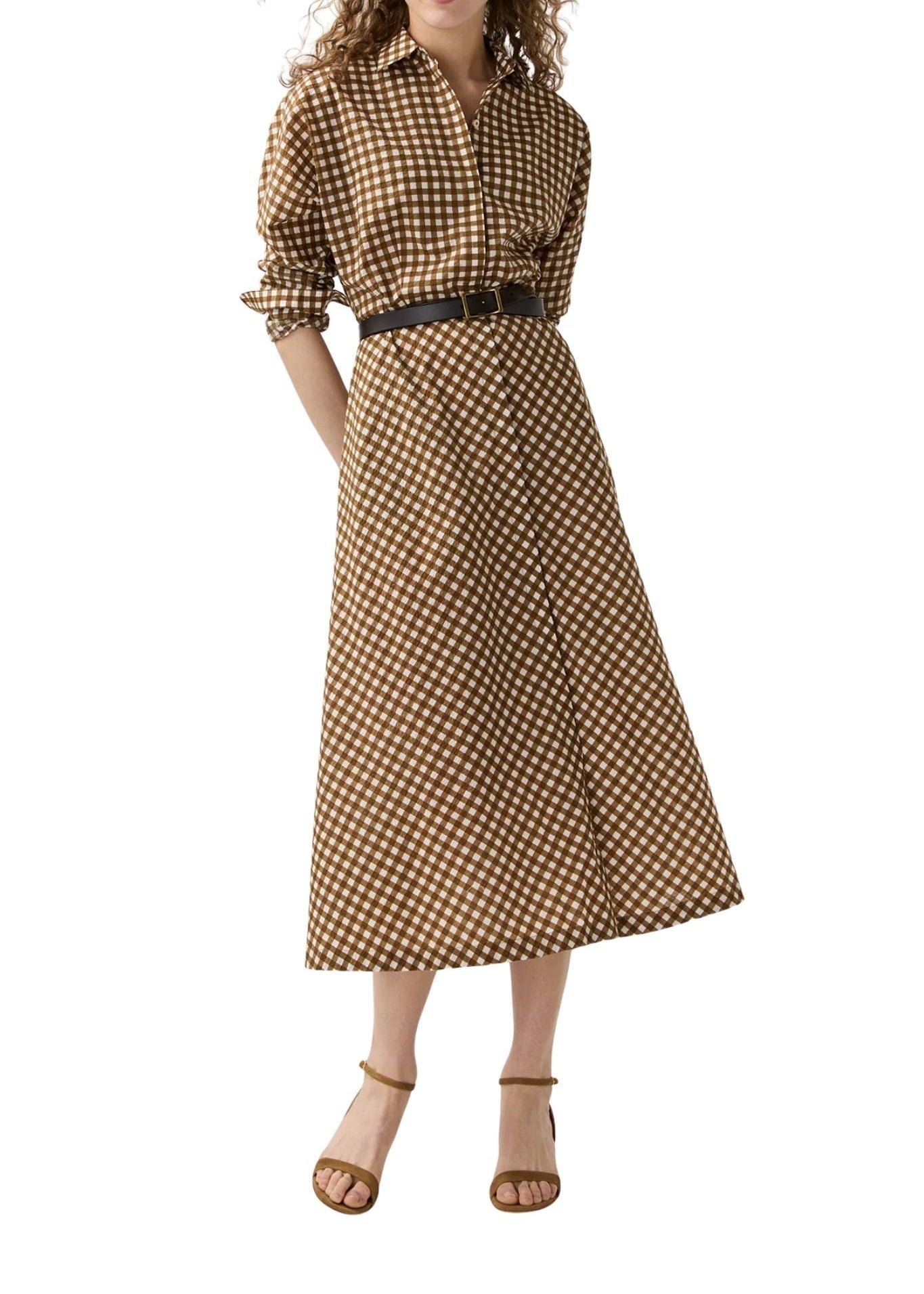 Ann Mashburn Charlie Shirtwaist Dress - Vermillion