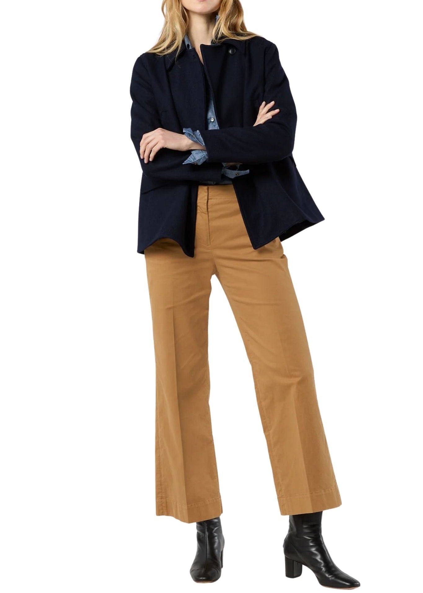 Ann Mashburn Clark Peacoat - Vermillion