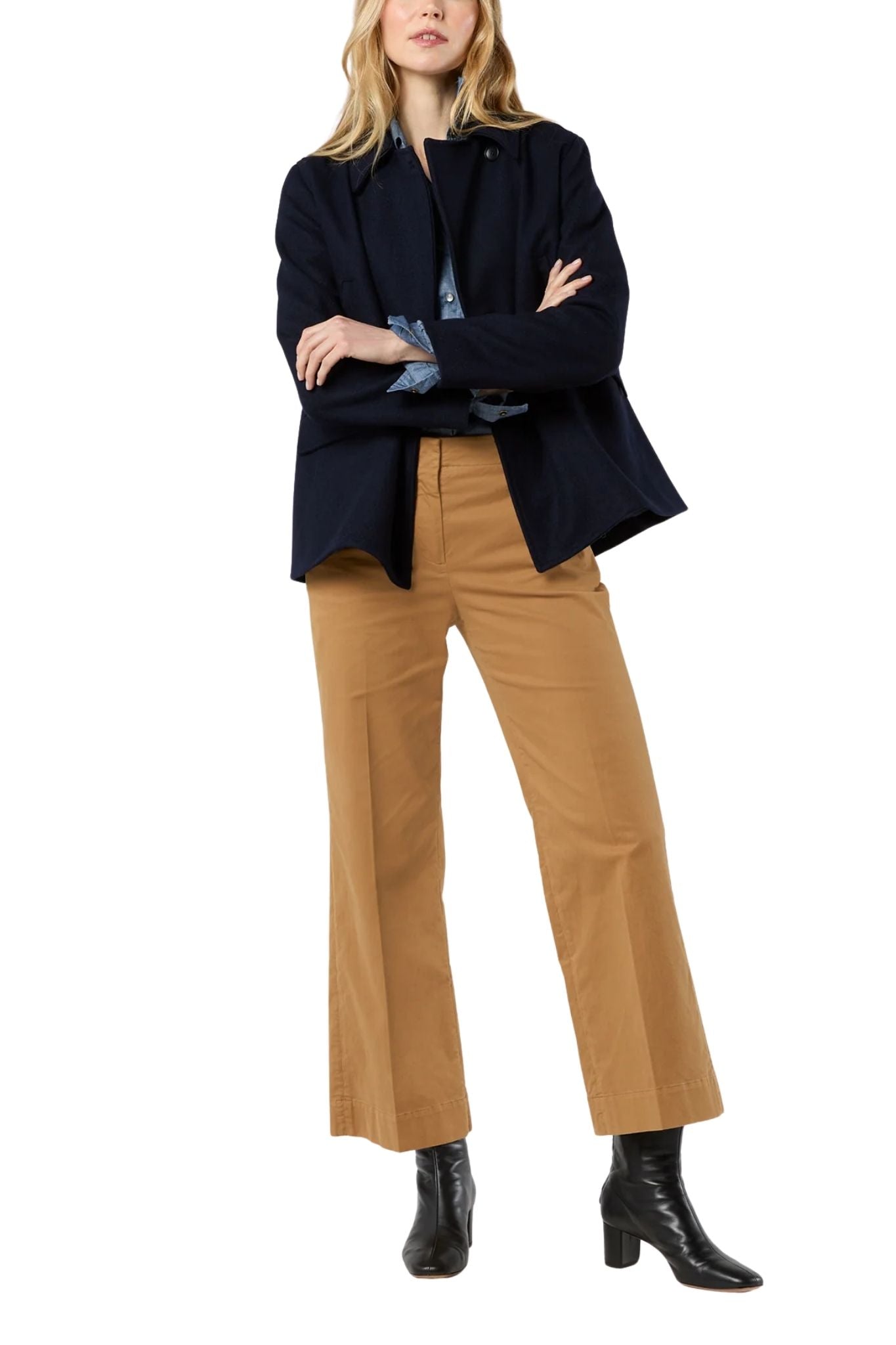 Ann Mashburn Clark Peacoat - Vermillion