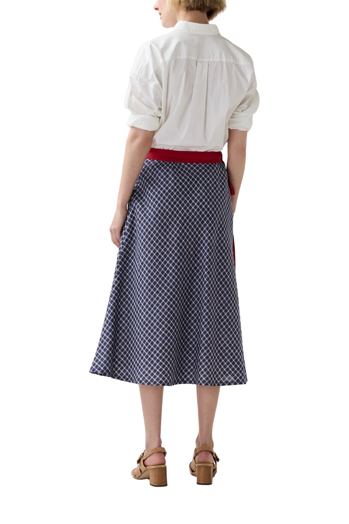 Ann Mashburn Colleen Wrap Skirt - Vermillion