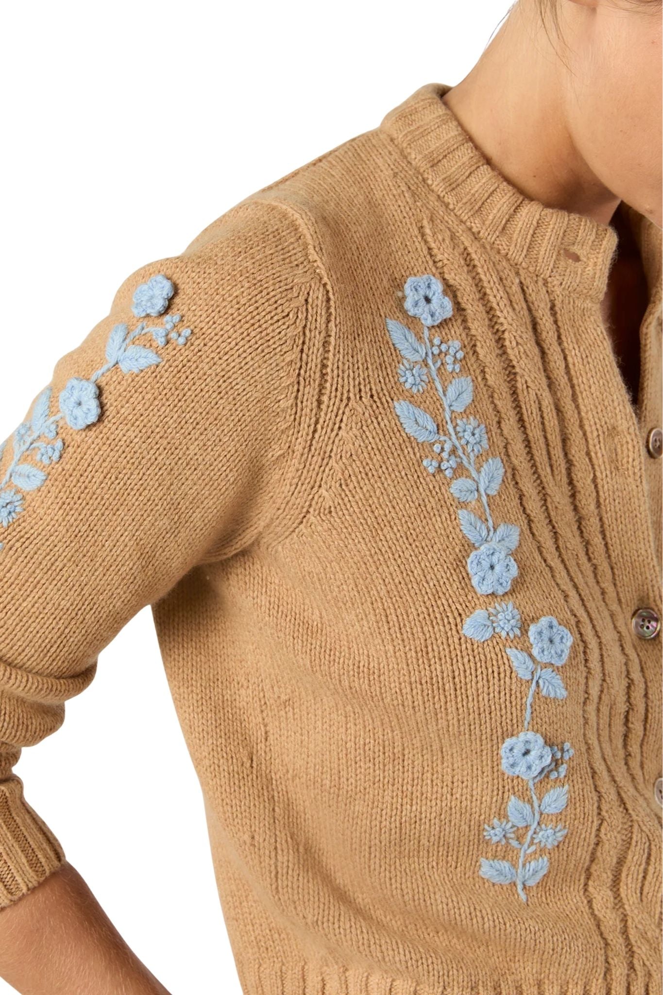 Ann Mashburn Ellen Cardigan - Vermillion