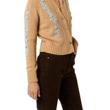 Ann Mashburn Ellen Cardigan - Vermillion