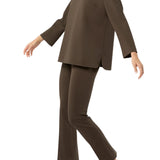 Ann Mashburn Faye Flare Cropped Pant - Vermillion