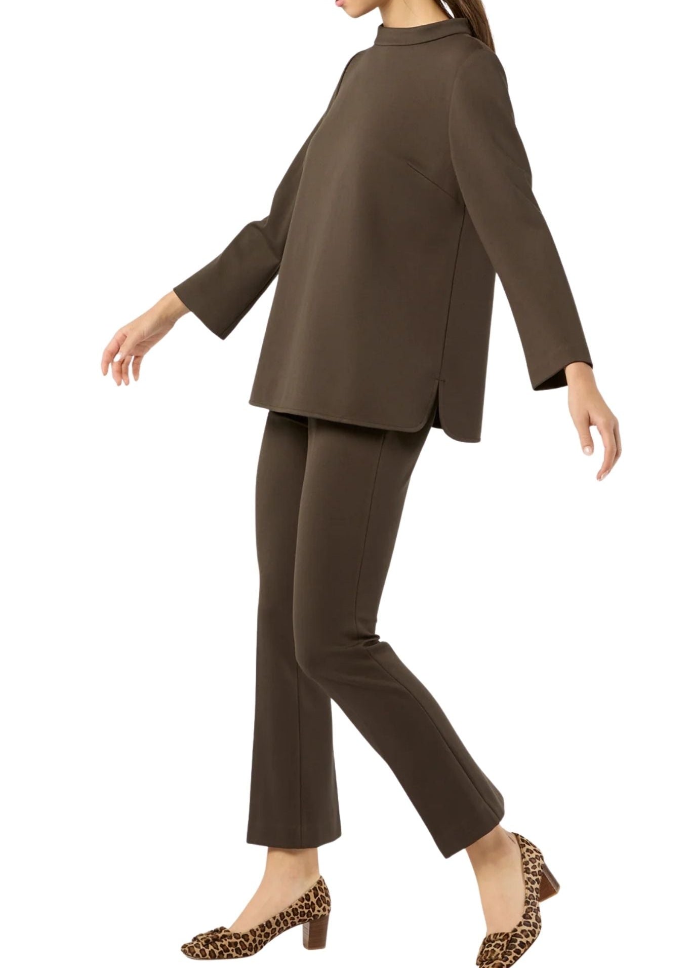 Ann Mashburn Faye Flare Cropped Pant - Vermillion