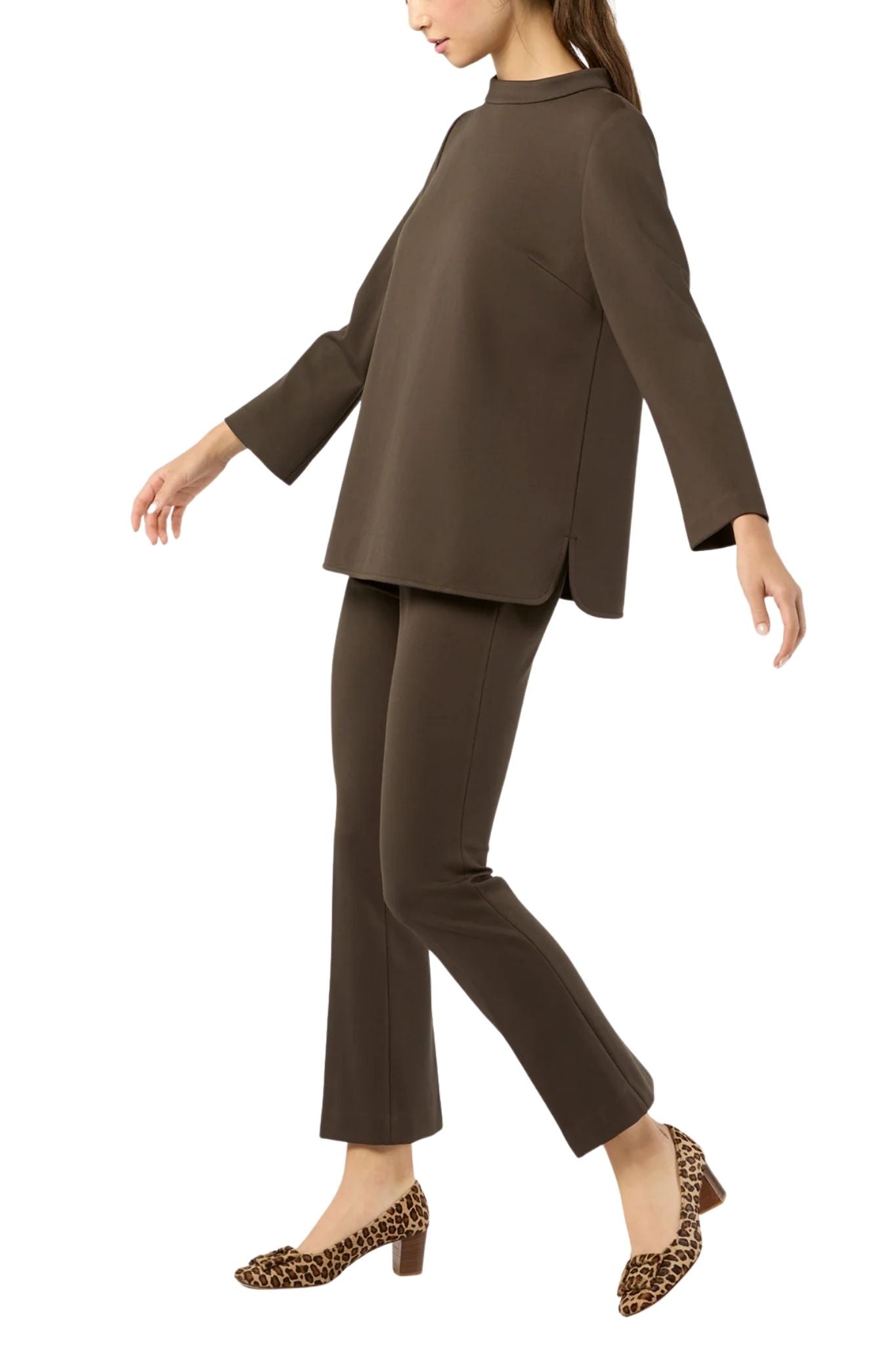 Ann Mashburn Faye Flare Cropped Pant - Vermillion