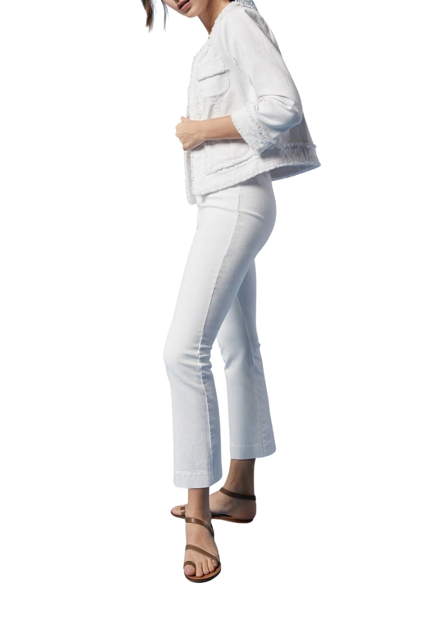 Ann Mashburn Faye Flare Cropped Pant - Vermillion