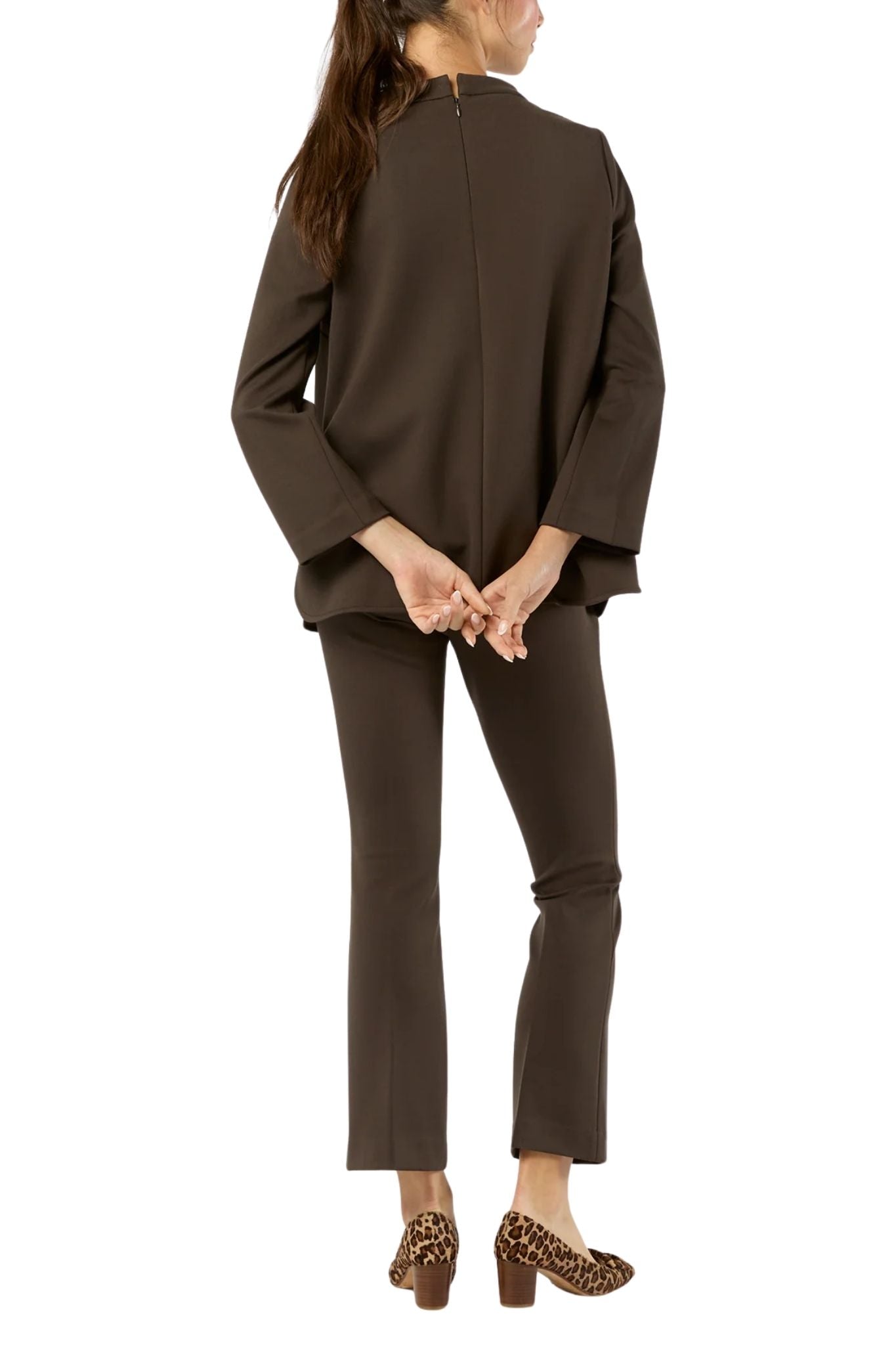 Ann Mashburn Faye Flare Cropped Pant - Vermillion