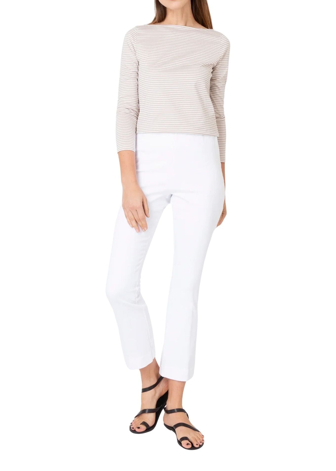 Ann Mashburn Faye Flare Cropped Pant - Vermillion