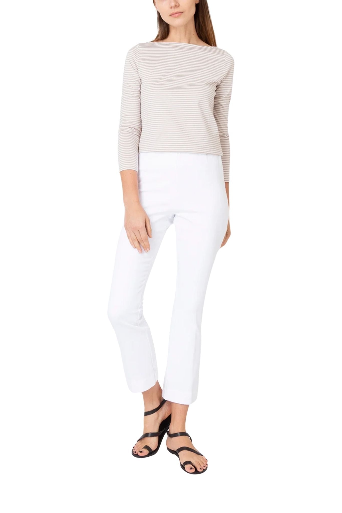 Ann Mashburn Faye Flare Cropped Pant - Vermillion