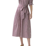 Ann Mashburn Felicity Shirtwaist Dress - Vermillion