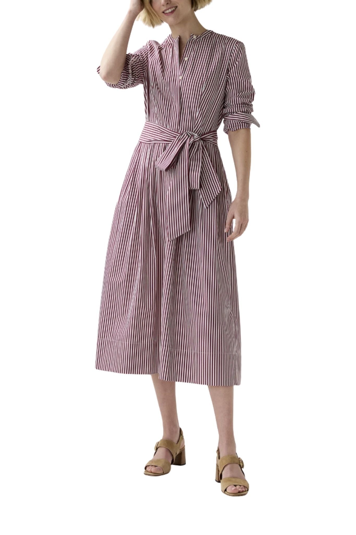 Ann Mashburn Felicity Shirtwaist Dress - Vermillion