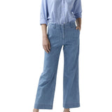 Ann Mashburn Frankie Cropped Pant - Vermillion