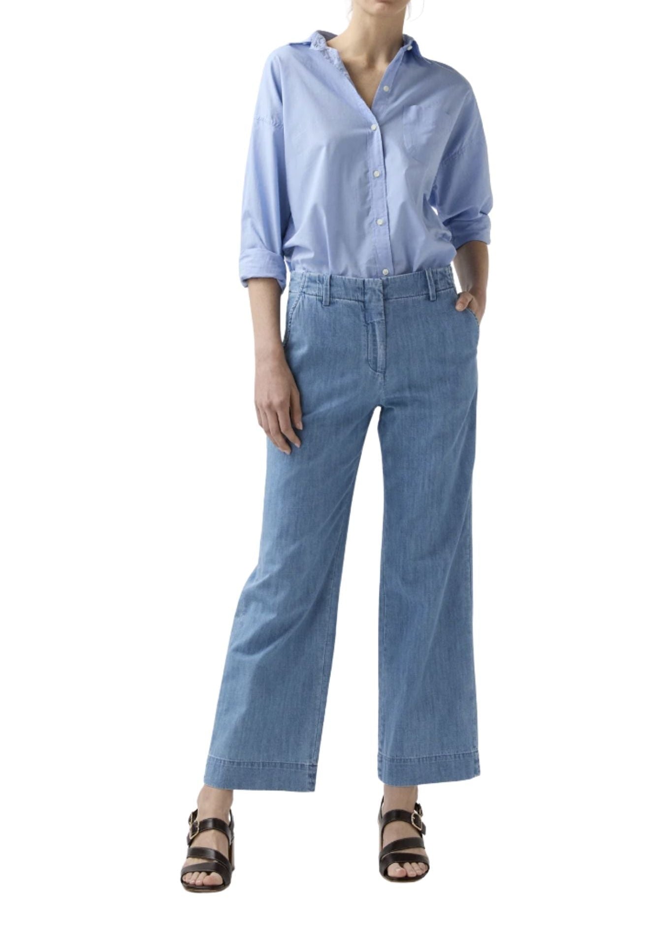 Ann Mashburn Frankie Cropped Pant - Vermillion