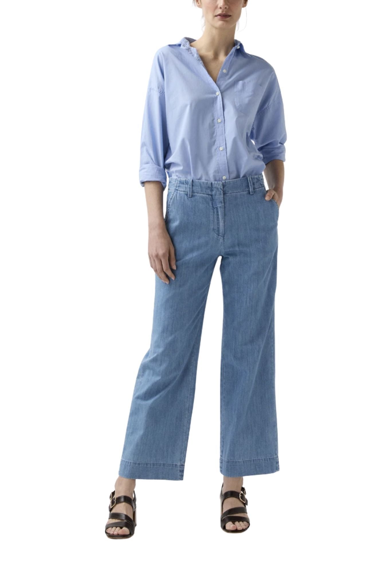 Ann Mashburn Frankie Cropped Pant - Vermillion