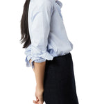 Ann Mashburn Frill Shirt - Vermillion