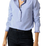 Ann Mashburn Frill Shirt - Vermillion