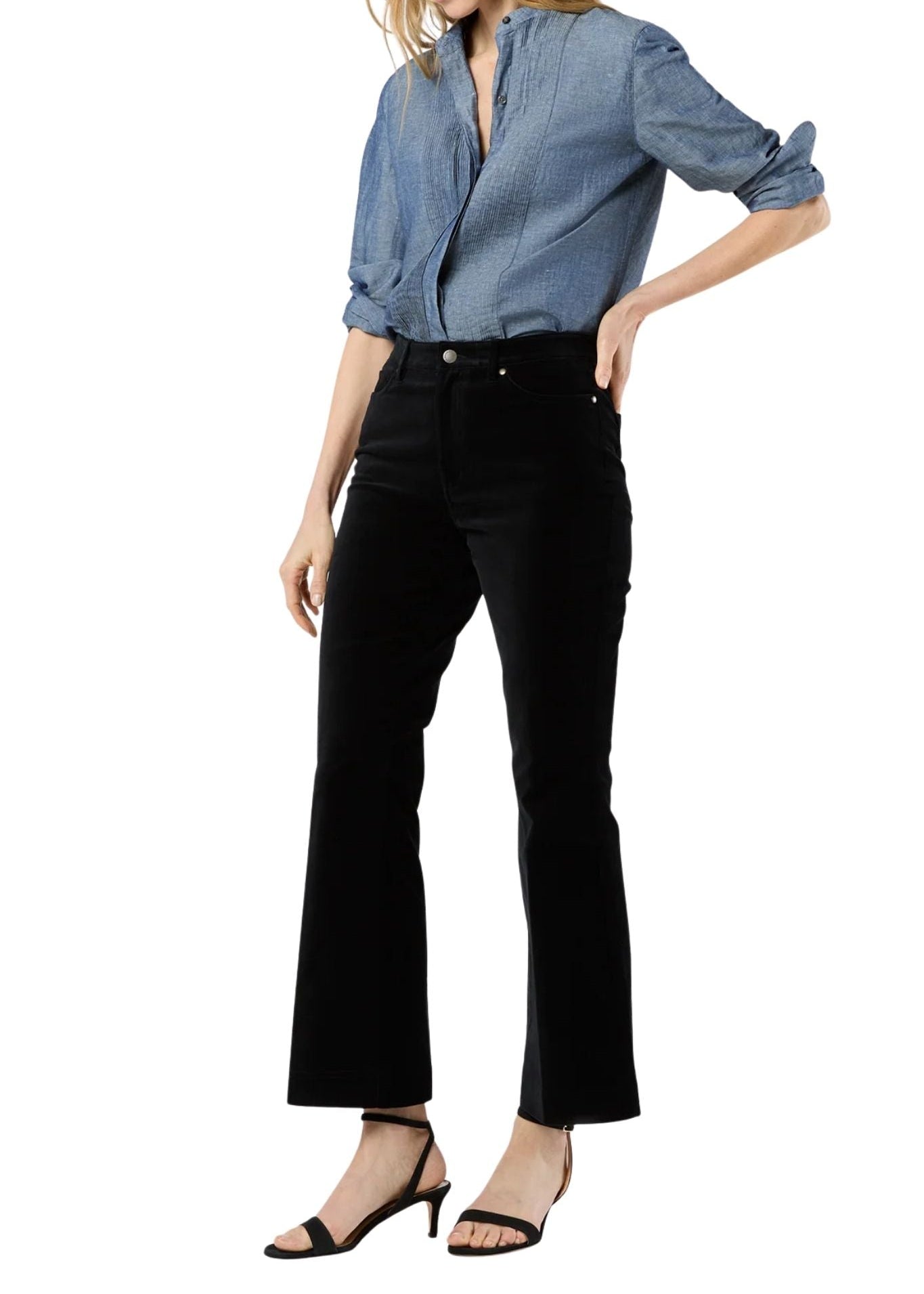 Ann Mashburn Kendall Flare 5 - Pocket Jean - Vermillion