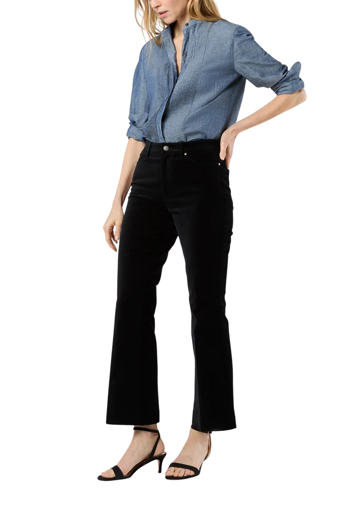 Ann Mashburn Kendall Flare 5 - Pocket Jean - Vermillion