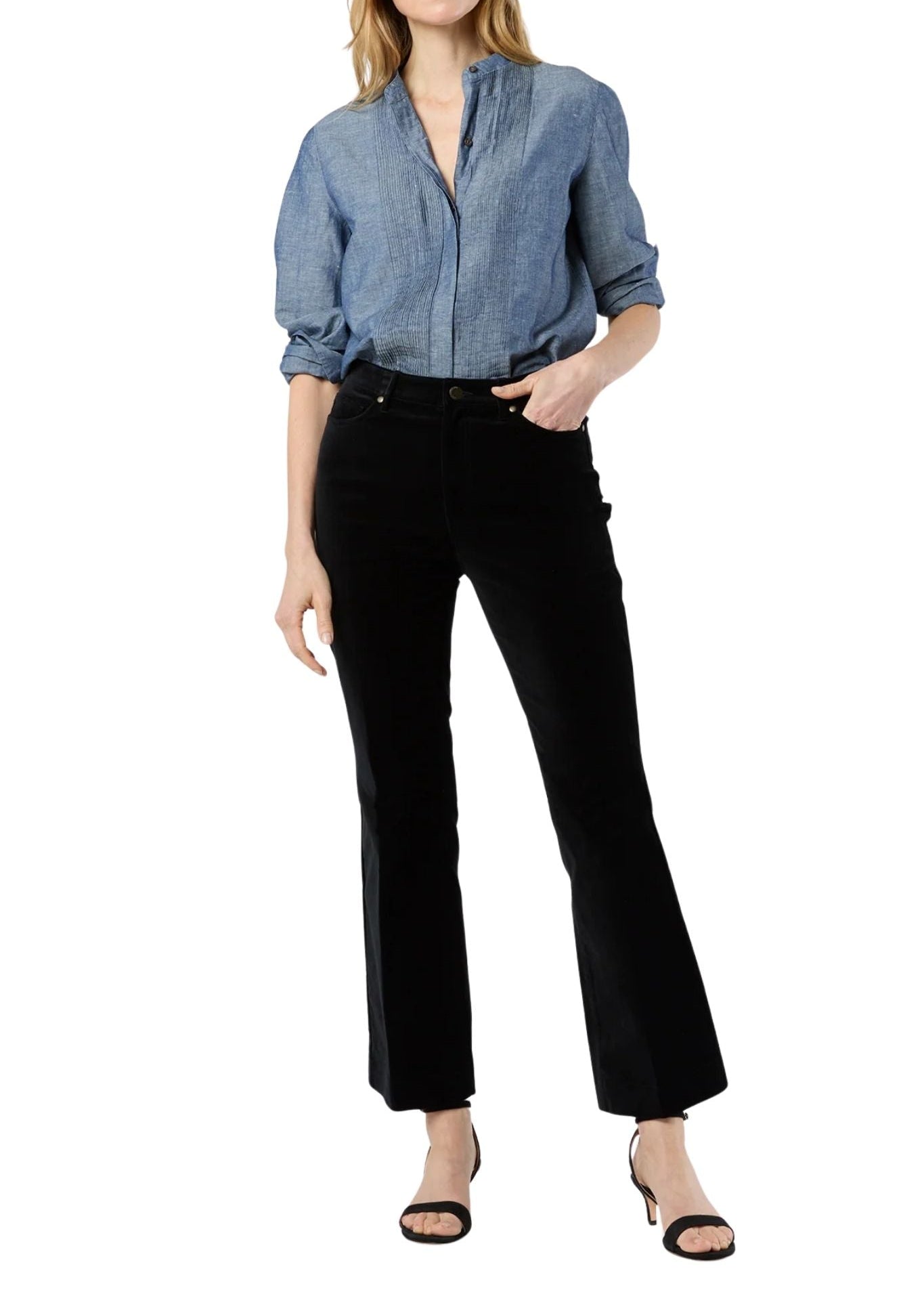 Ann Mashburn Kendall Flare 5 - Pocket Jean - Vermillion