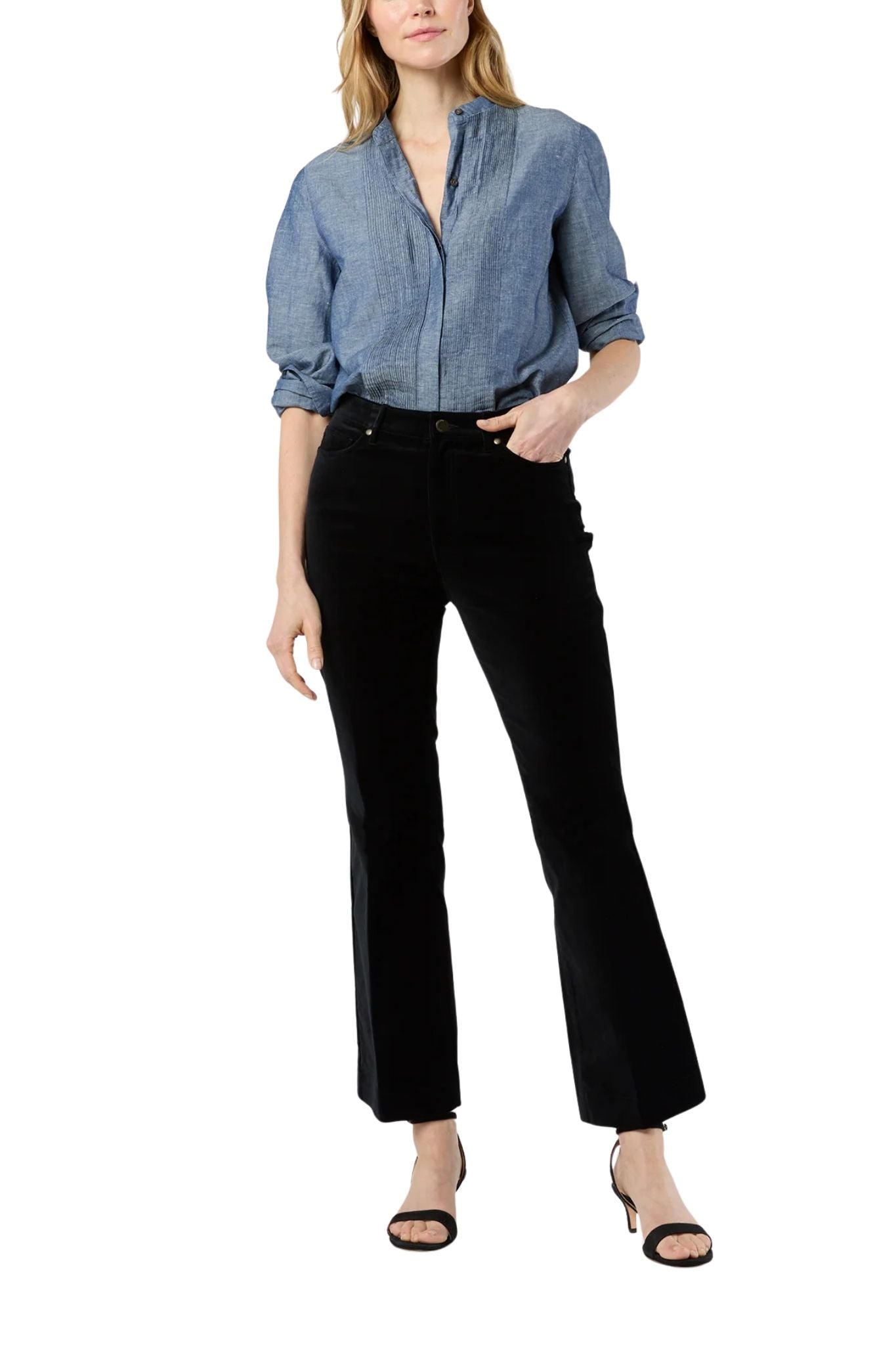 Ann Mashburn Kendall Flare 5 - Pocket Jean - Vermillion