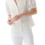 Ann Mashburn Leonie Blouse - Vermillion