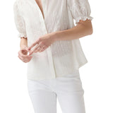 Ann Mashburn Leonie Blouse - Vermillion