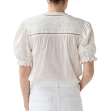 Ann Mashburn Leonie Blouse - Vermillion