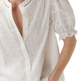 Ann Mashburn Leonie Blouse - Vermillion