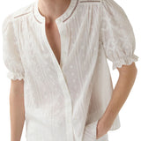 Ann Mashburn Leonie Blouse - Vermillion