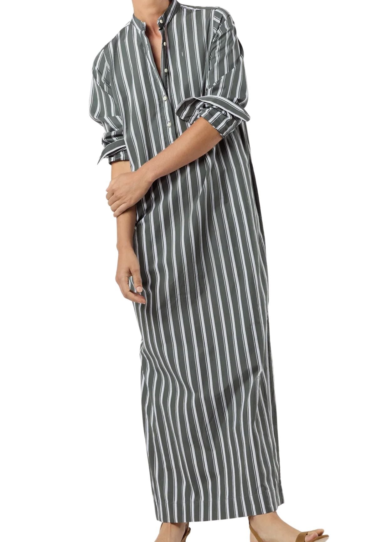 Ann Mashburn Mandarin Talitha Shirtdress - Vermillion