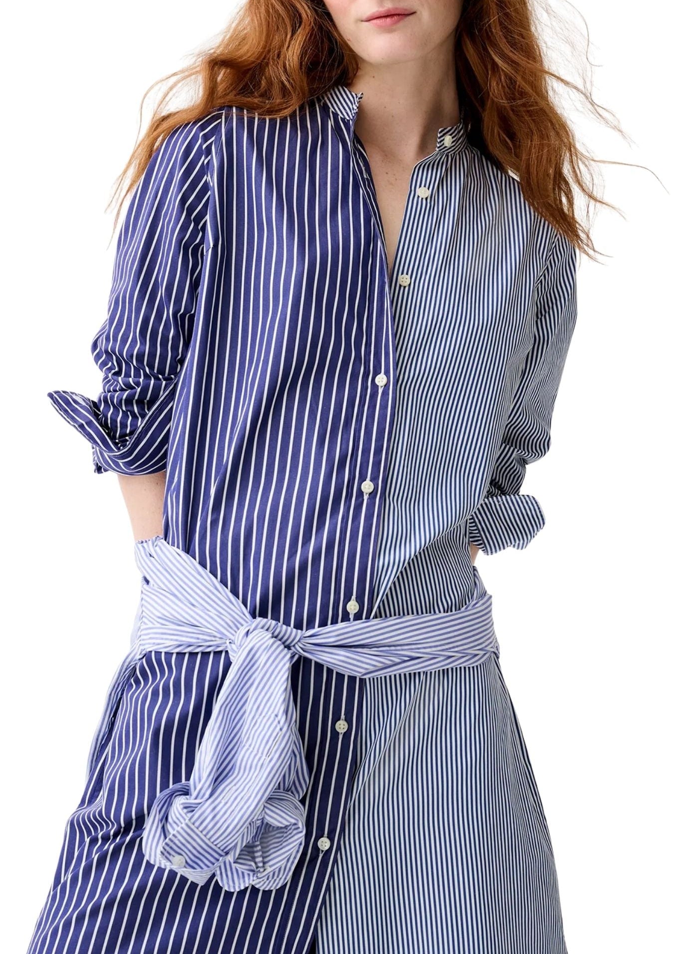 Ann Mashburn Mandarin Talitha Shirtdress - Vermillion