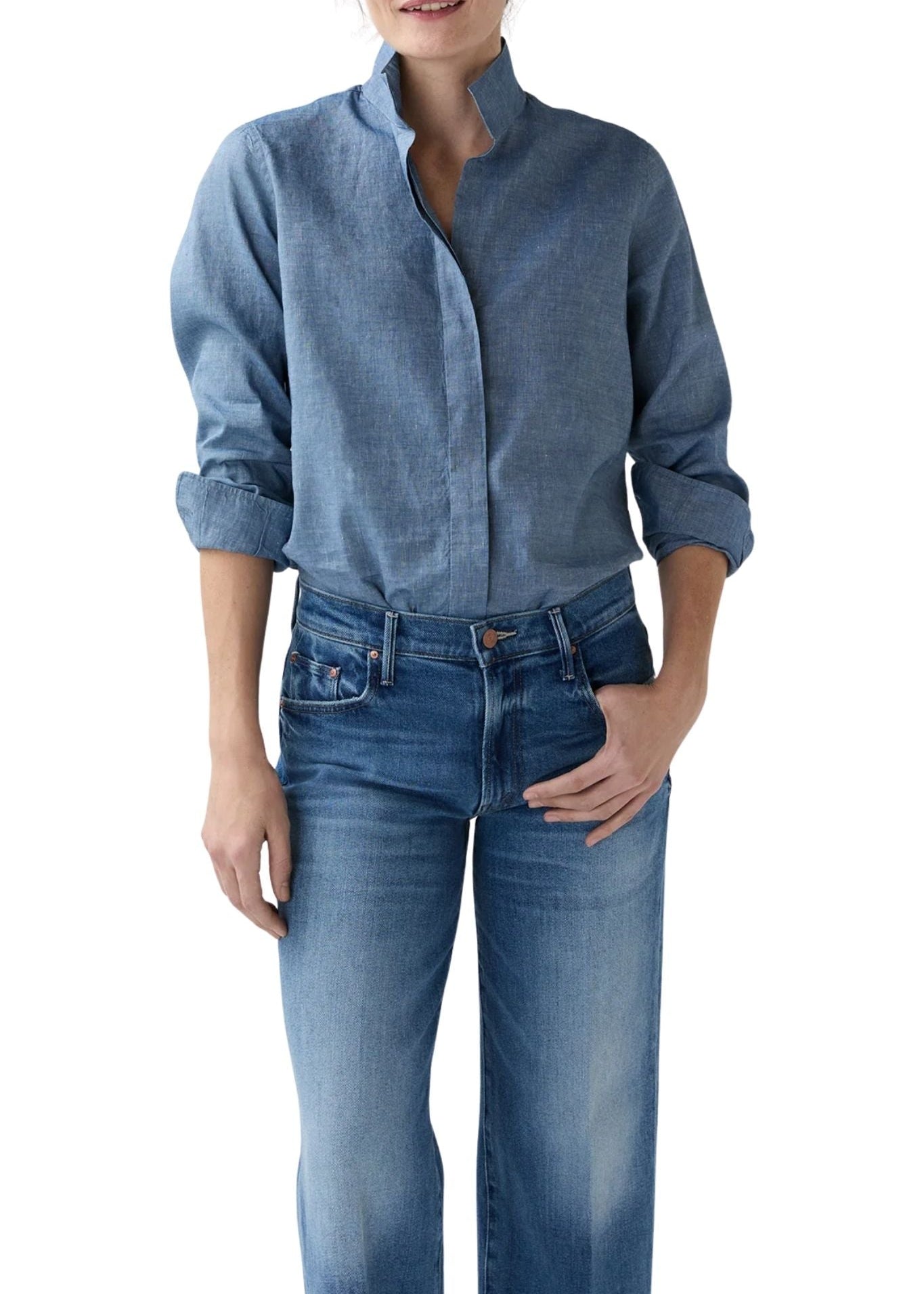 Ann Mashburn Mel Shirt - Vermillion
