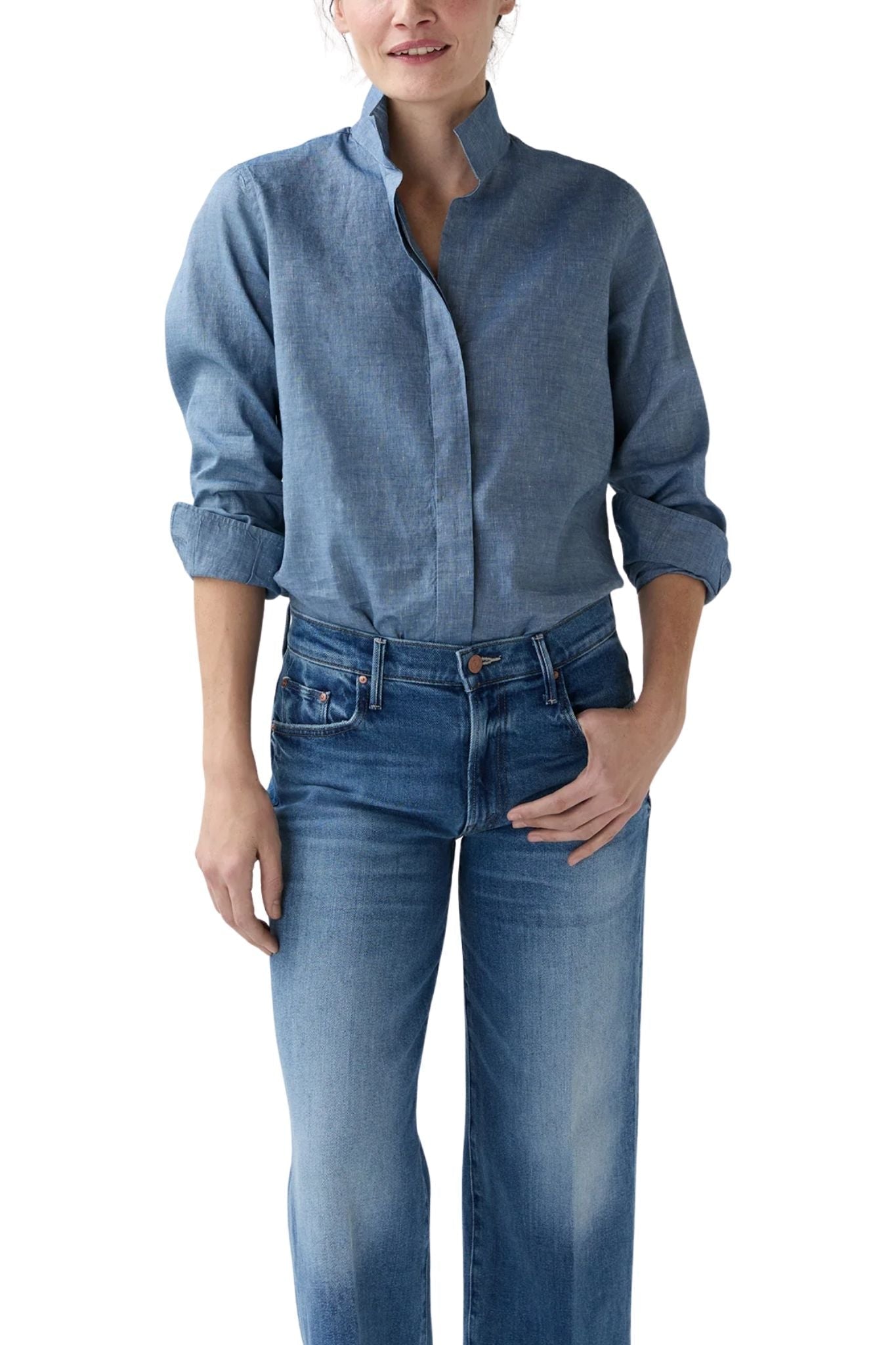Ann Mashburn Mel Shirt - Vermillion