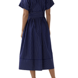 Ann Mashburn Romy Shirtdress - Vermillion