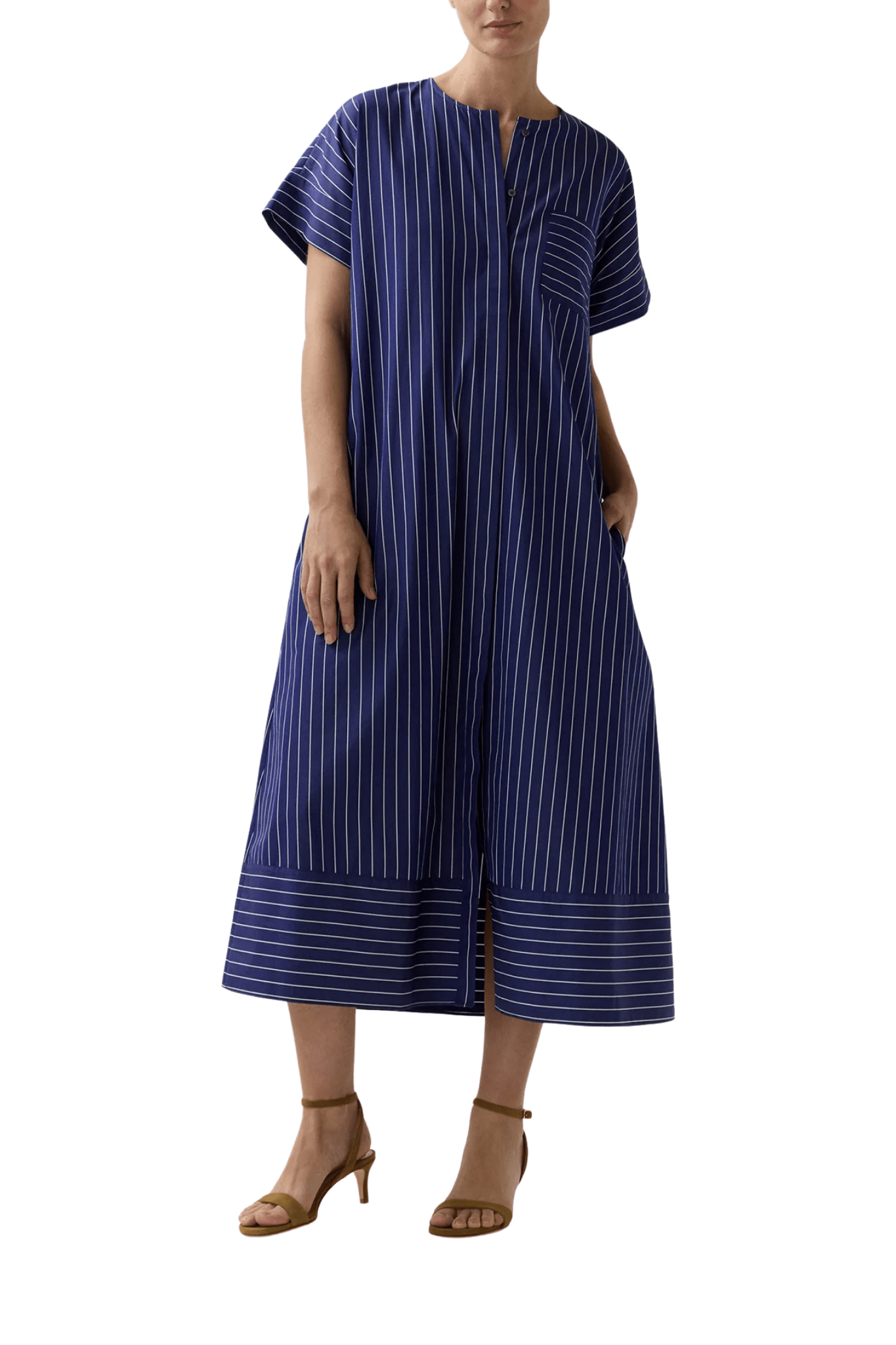 Ann Mashburn Romy Shirtdress - Vermillion