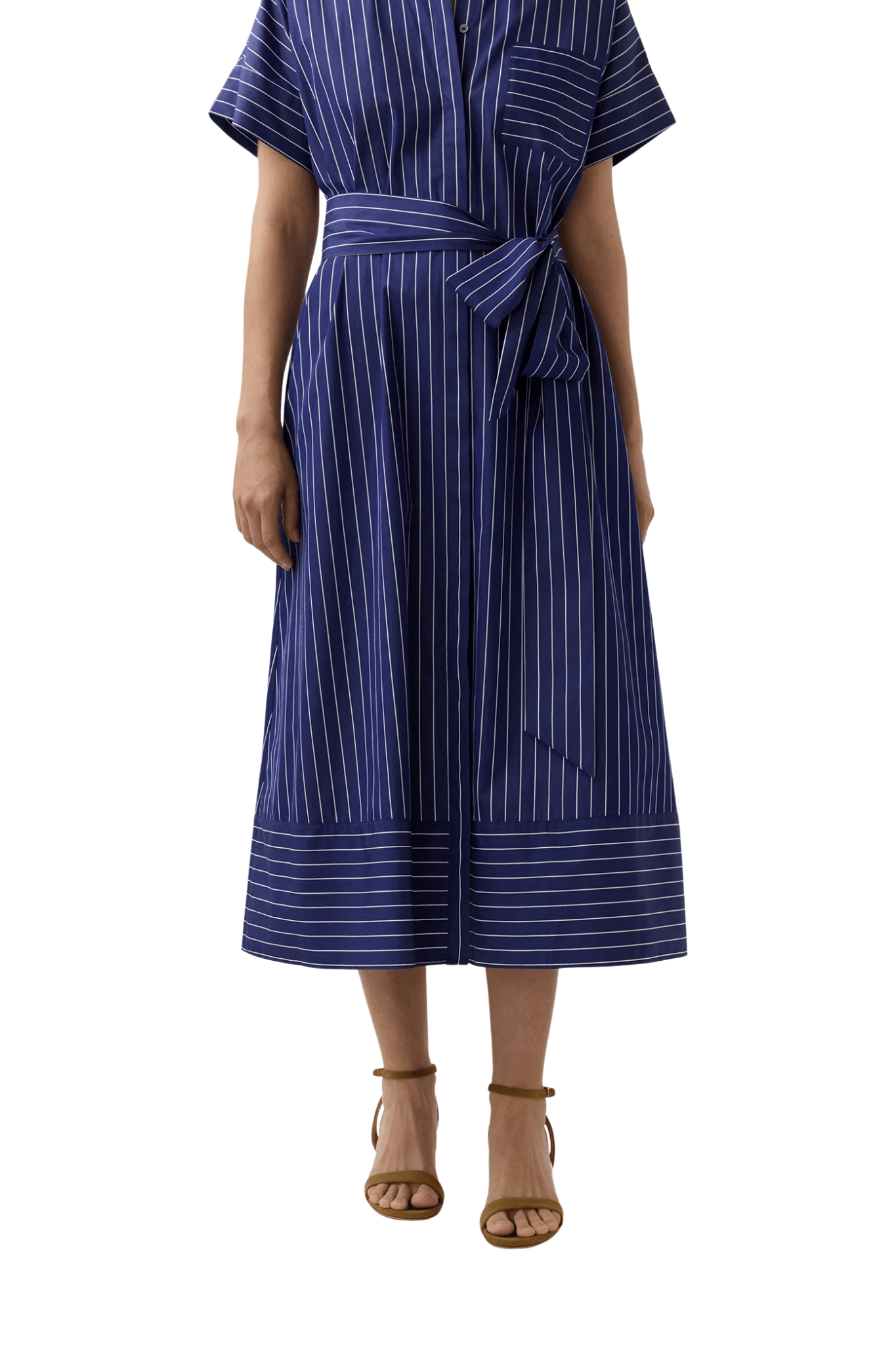 Ann Mashburn Romy Shirtdress - Vermillion