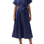 Ann Mashburn Romy Shirtdress - Vermillion