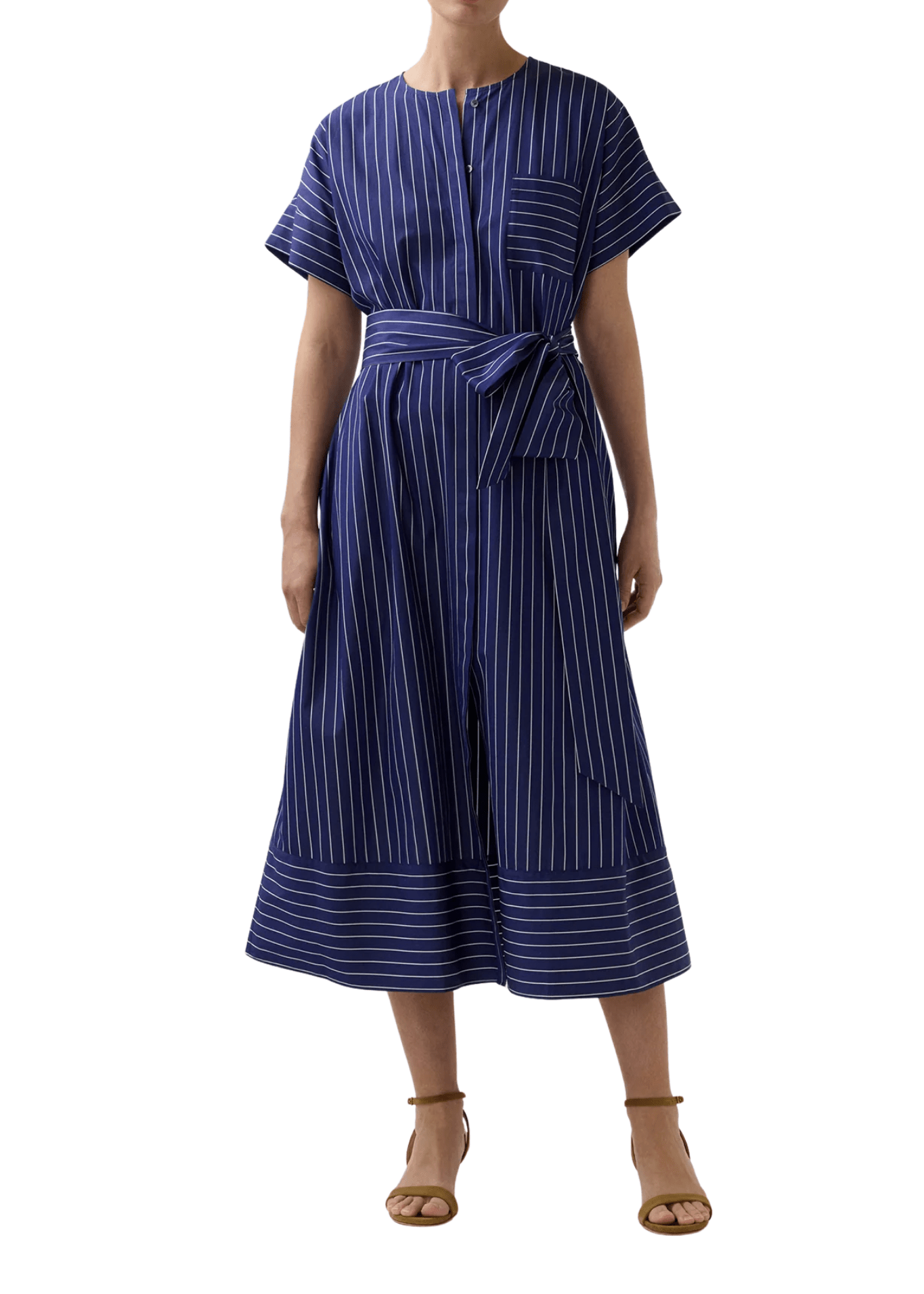 Ann Mashburn Romy Shirtdress - Vermillion