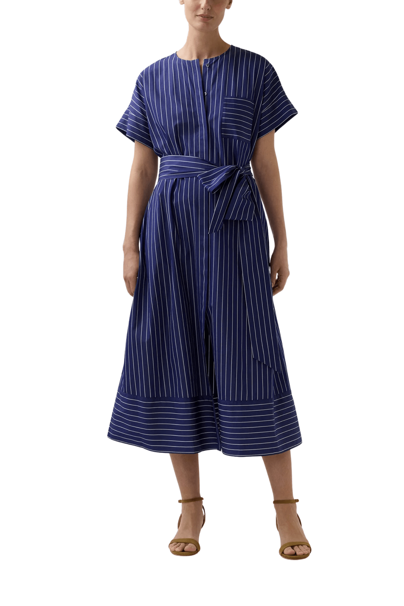 Ann Mashburn Romy Shirtdress - Vermillion