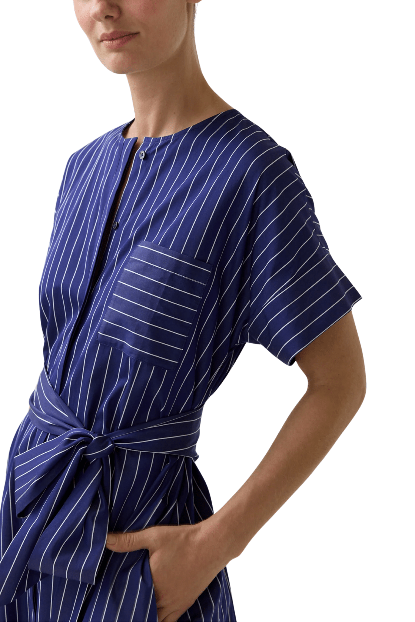 Ann Mashburn Romy Shirtdress - Vermillion