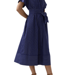 Ann Mashburn Romy Shirtdress - Vermillion