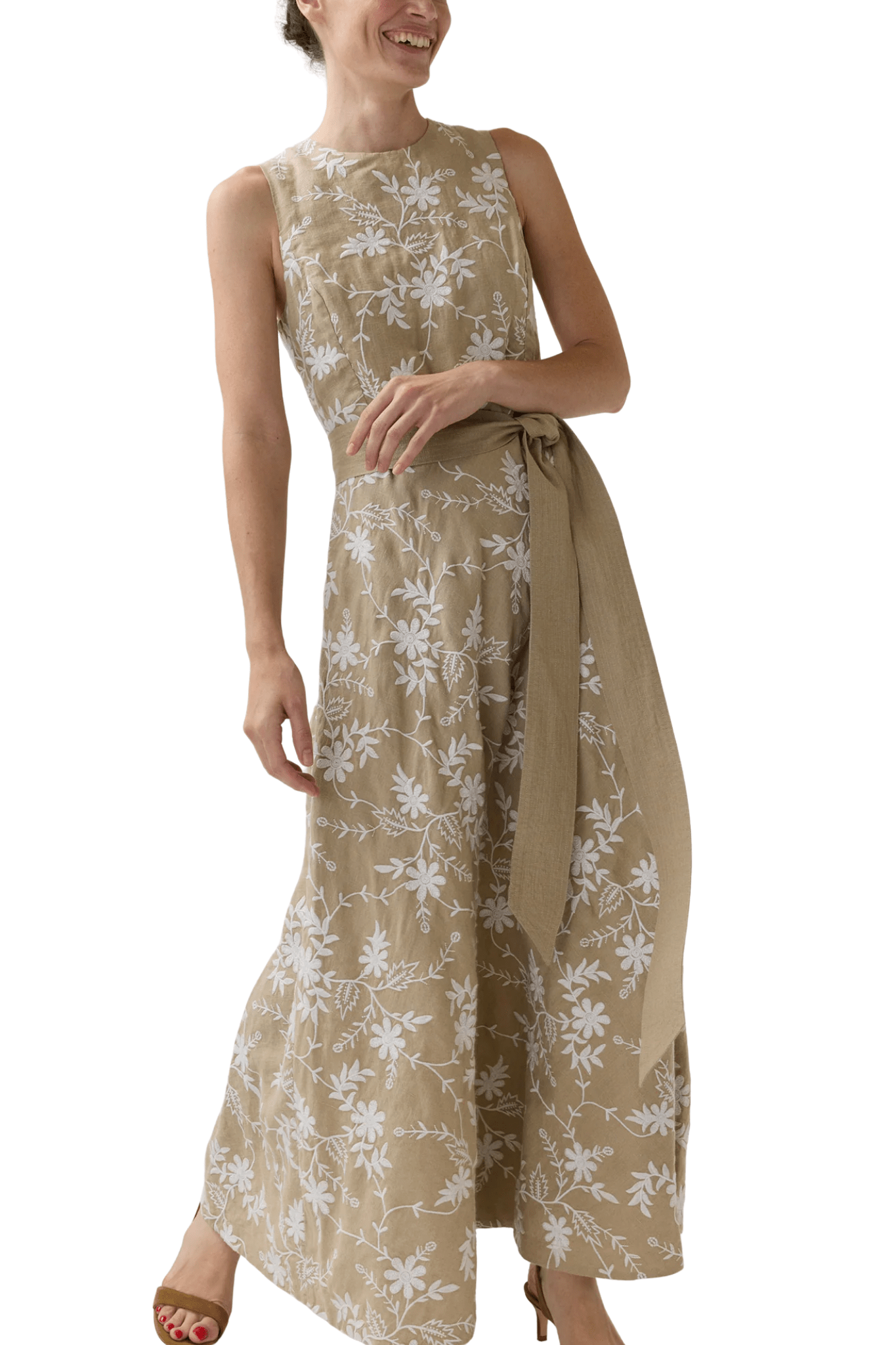 Ann Mashburn Rosalie Dress - Vermillion