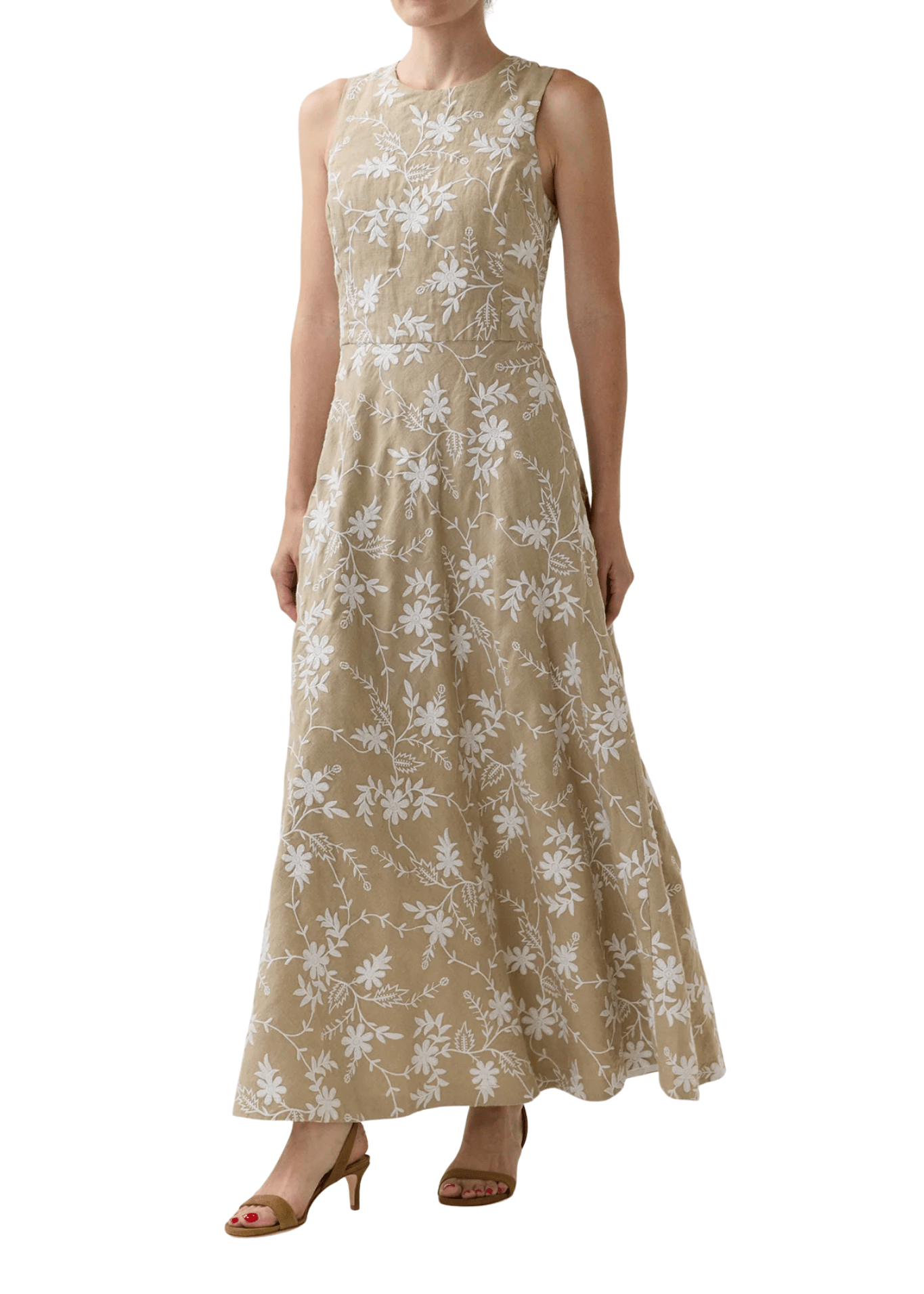 Ann Mashburn Rosalie Dress - Vermillion