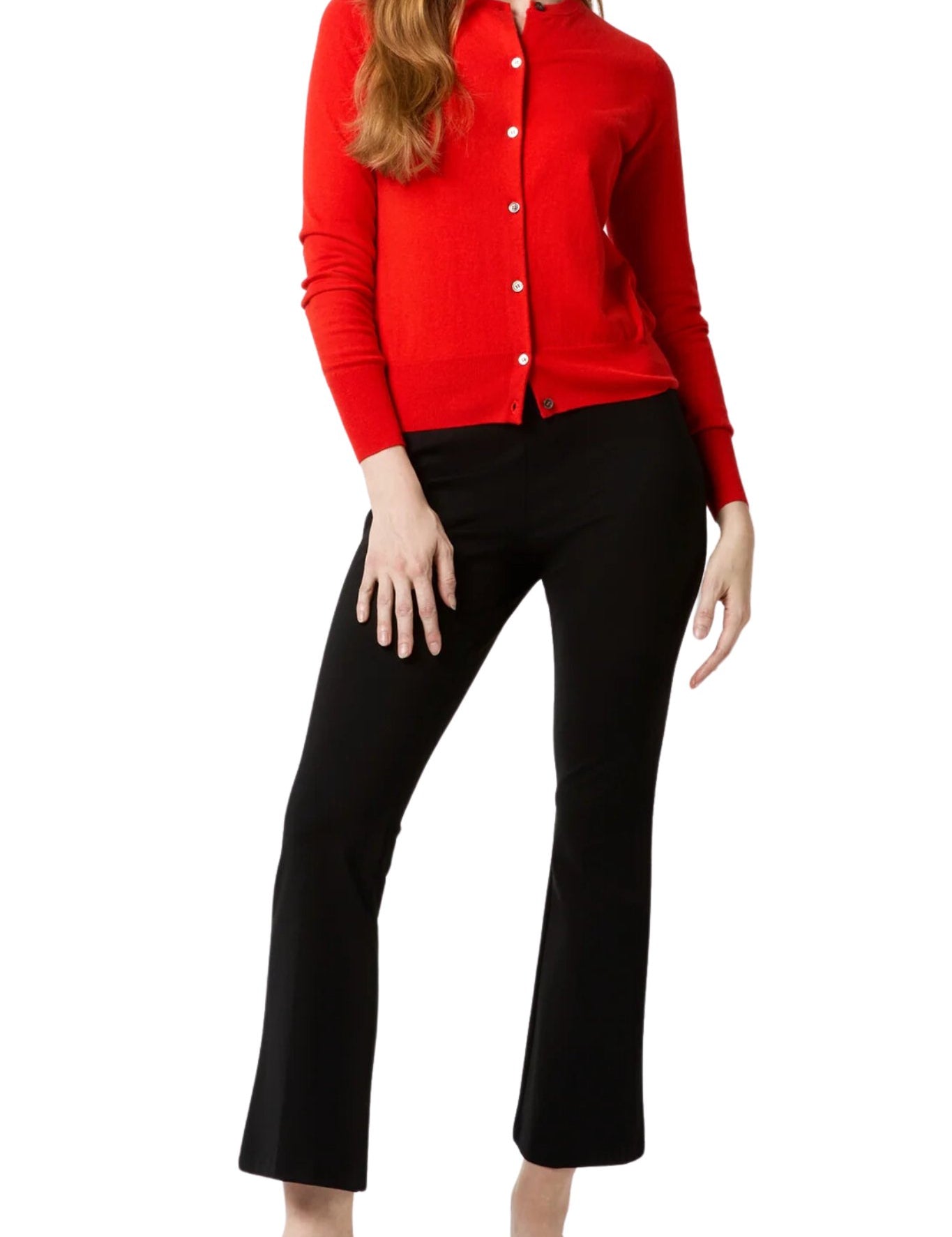 Ann Mashburn Rosie Cardigan - Vermillion