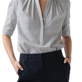 Ann Mashburn Sage Blouse - Vermillion