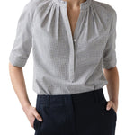 Ann Mashburn Sage Blouse - Vermillion