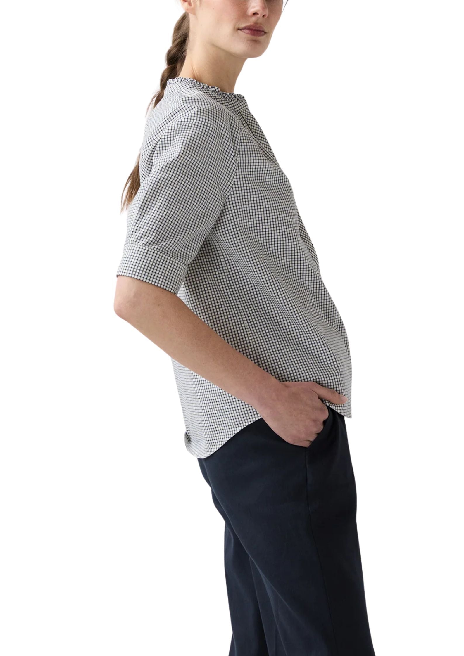 Ann Mashburn Sage Blouse - Vermillion